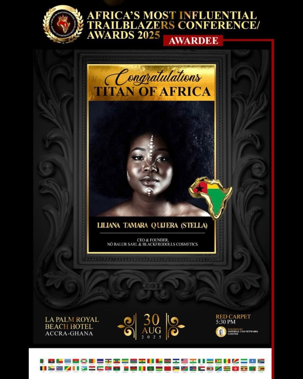 Stella Iala entre os 100 Pioneiros Mais Influentes da África e Projeto Nô Balur é reconhecido Internacionalmente