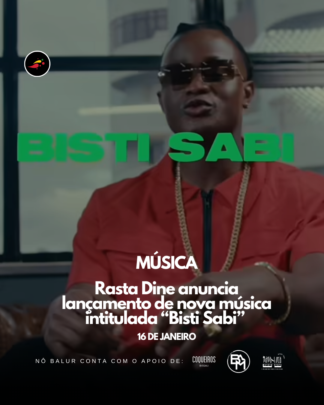 Rasta Dine anuncia lançamento de nova música intitulada “Bisti Sabi”.